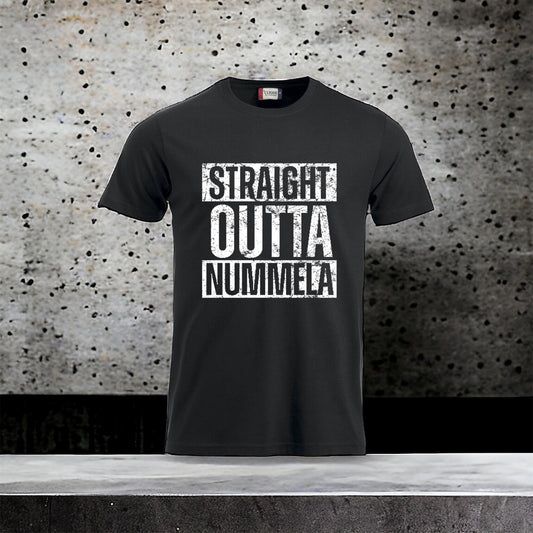 Lasten Straight outta Nummela t-paita
