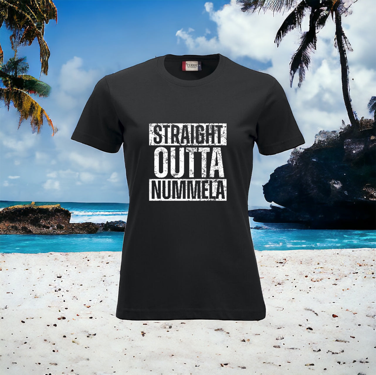 Straight Outta Nummela t-paita naisten