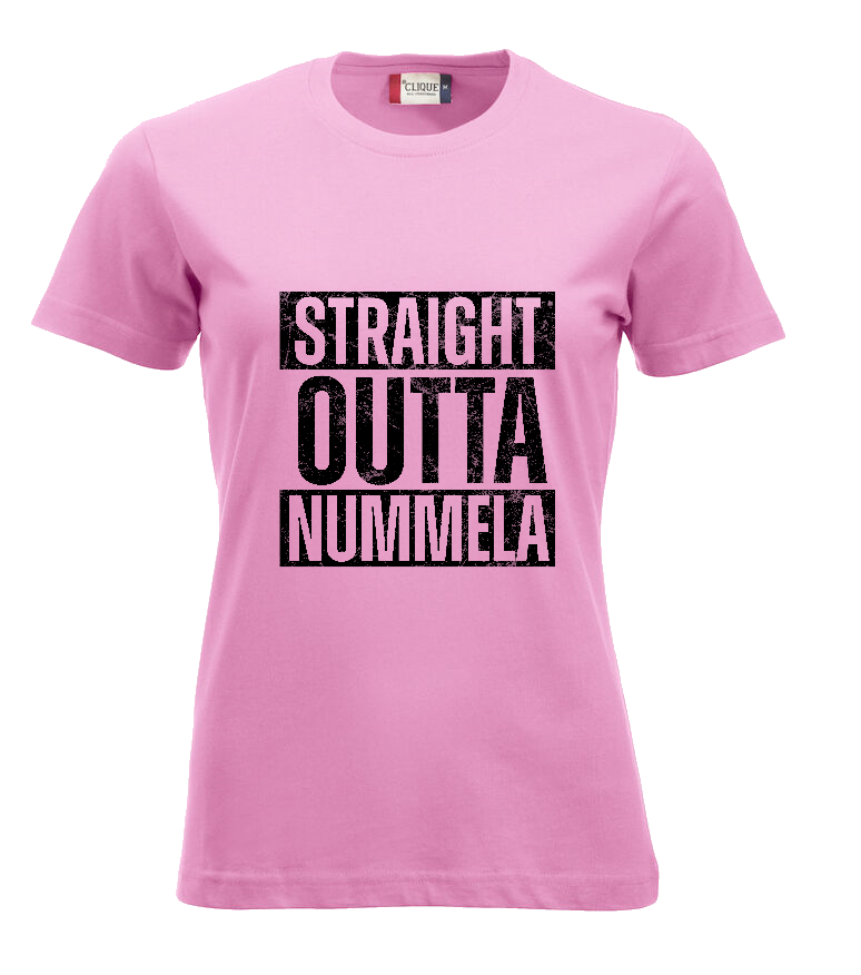 Straight Outta Nummela t-paita naisten