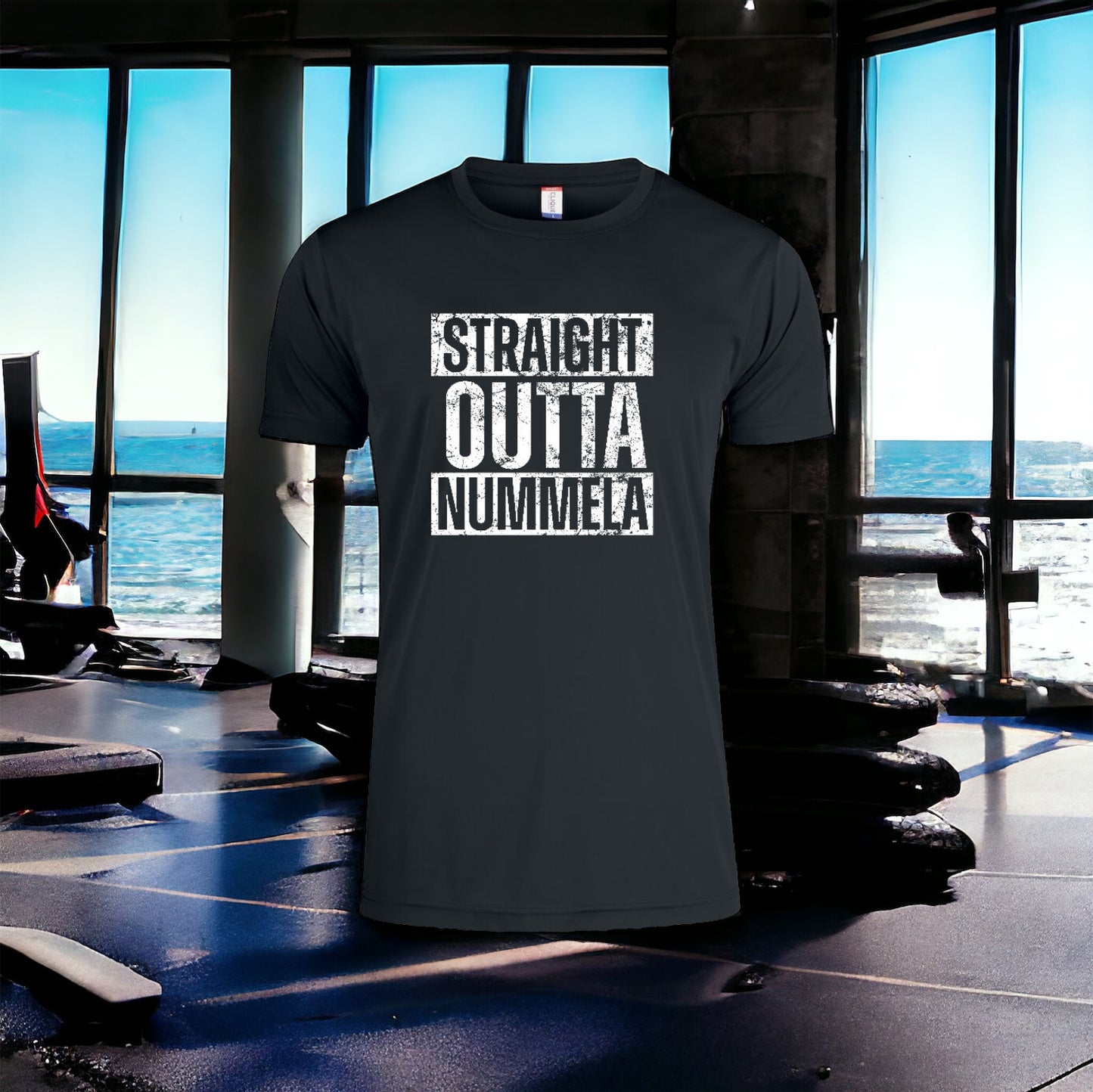 Tekninen t-paita Straight outta Nummela