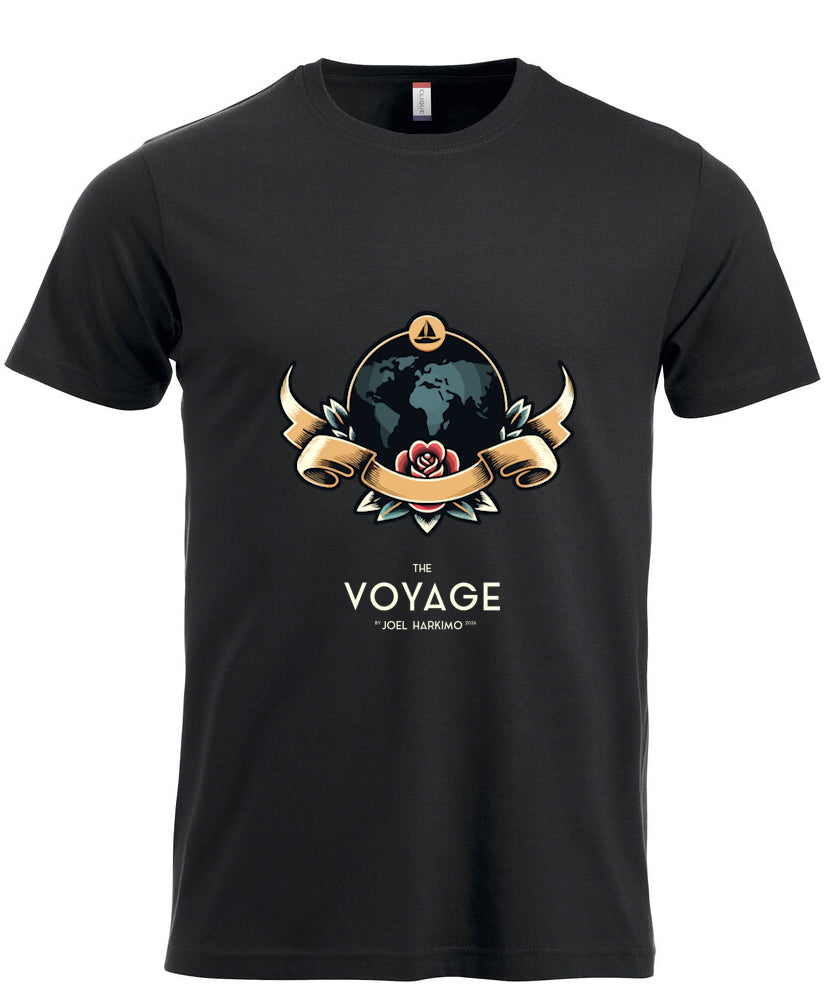 THE VOYAGE JOEL HARKIMO T-PAITA