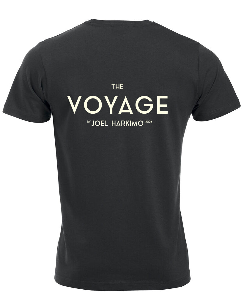 THE VOYAGE JOEL HARKIMO T-PAITA